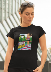 Unisex Budget Friendly Triathlon  Finisher Heavy Cotton Tee